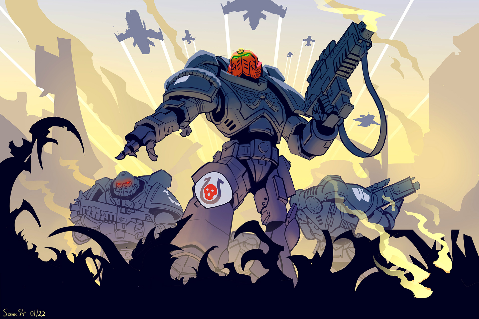 Peinture Space Marine - Le Voltigeur.com